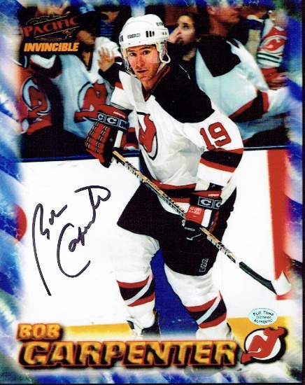Bobby Carpenter New Jersey Devils Autographed 8x10 Photo coa *2