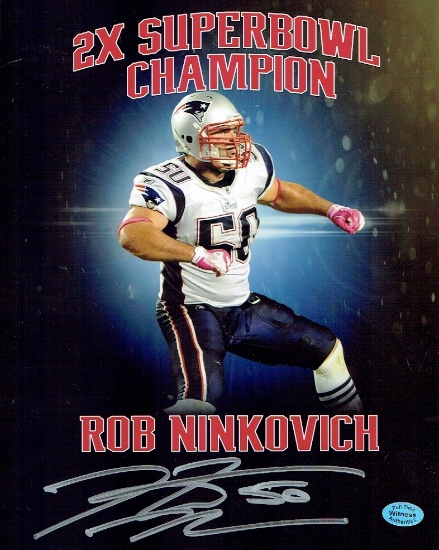 Rob Ninkovich New England Patriots Autographed 8x10 Photo coa *1