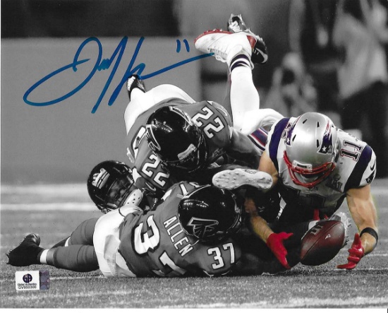 Julian Edelman New England Patriots Autographed 8x10 Photo coa  *11