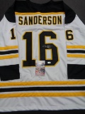 Derek Sanderson Boston Bruins Autographed Custom Black Hockey Jersey coa