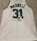 Cedric Maxwell Boston Celtics Autographed & Insc Custom Basketball Style Jersey coa