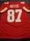 Travis Kelce Kansas City Chiefs Autographed Custom Football Jersey coa