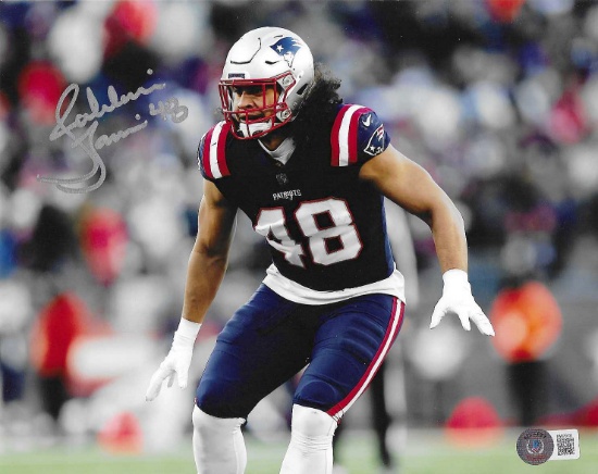 Jehlani Tavai New England Patriots Autographed 8x10 Photo Hologram *2