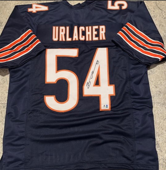 Brian Urlacher Chicago Bears Autographed Custom Football Jersey coa