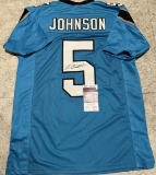 Diontae Johnson Carolina Panthers Autographed Custom Football Jersey coa