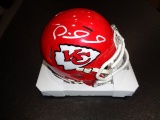 Patrick Mahomes Kansas City Chiefs Autographed Riddell Mini-Helmet coa