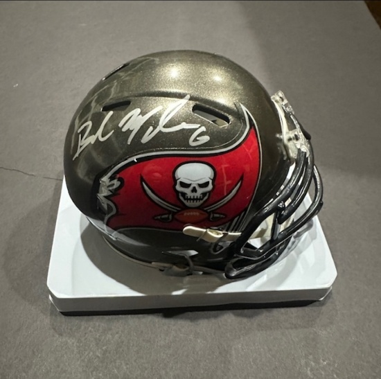 Baker Mayfield Tampa Bay Buccaneers Autographed Riddell Mini-Helmet coa