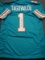 Tua Tagovailoa Miami Dolphins Autographed Custom Football Jersey coa