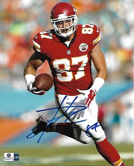 Travis Kelce Kansas City Chiefs Autographed 8x10 Photo coa