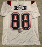 Mike Gesicki New England Patriots Autographed Custom Football Jersey coa