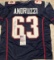 Joe Andruzzi New England Patriots Autographed Custom Football Jersey coa