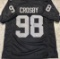 Maxx Crosby Las Vegas Raiders Autographed Custom Basketball Jersey coa