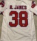 Roland James New England Patriots Autographed & Inscribed Custom Football Jersey coa