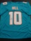 Tyreek Hill Miami Dolphins Autographed Custom Football Jersey coa