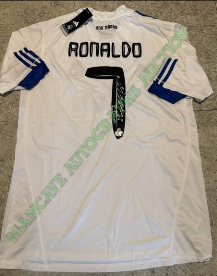 Cristiano Ronaldo Real Madrid Autographed 2010-11 Adidas Home Soccer Jersey coa