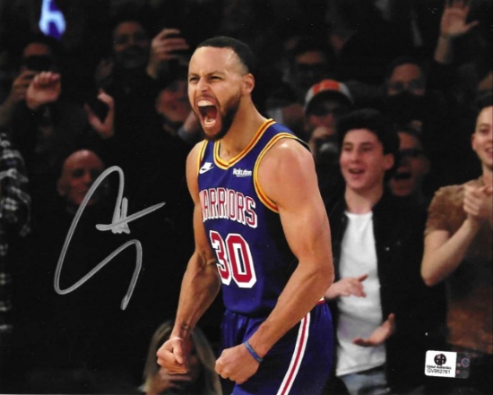 Stephen Curry Golden State Warriors Autographed 8x10 Photo coa