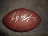 Rob Gronkowski New England Patriots Autographed Wilson Football coa