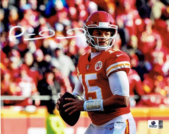 Patrick Mahomes Kansas City Chiefs Autographed 8x10 Photo coa  *7