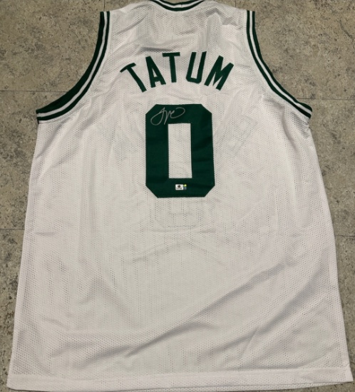 Jason Tatum Boston Celtics Autographed Custom Basketball Jersey coa