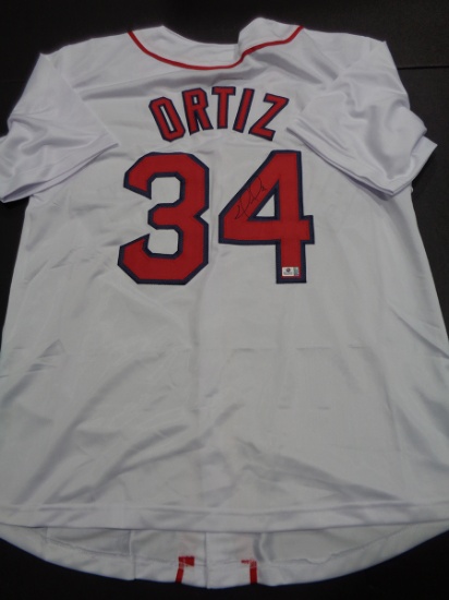David Ortiz Boston Red Sox Autographed Custom Baseball Jersey coa