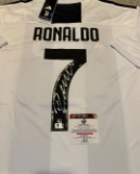 Cristiano Ronaldo FC Juventus Autographed 2018-19 Adidas Home Soccer Jersey coa