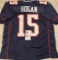 Chris Hogan New England Patriots Autographed & Insc Custom Football Jersey coa