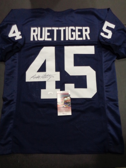 Rudy Ruettiger Notre Dame Fighting Irish Autographed Custom Football Jersey coa