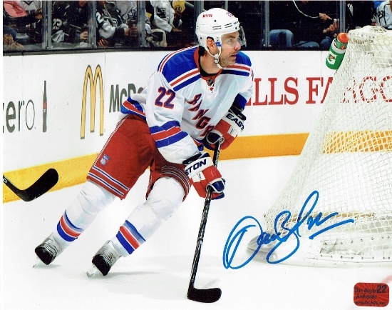 Dan Boyle New York Rangers Autographed 8x10 Photo Hologram *2