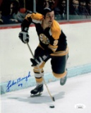 Johnny Bucyk Boston Bruins Autographed 8x10 Photo coa *1