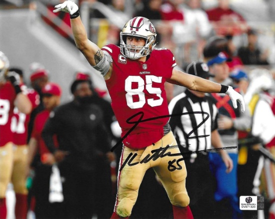 George Kittle San Francisco 49ers Autographed 8x10 Photo coa