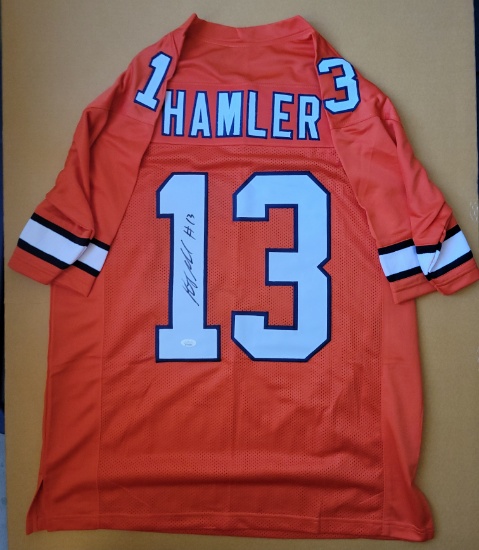 K.J. Hamler Denver Broncos Autographed Custom Football Jersey coa