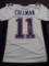 Julian Edelman New England Patriots Autographed Custom Football Jersey coa