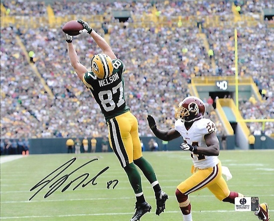 Jordy Nelson Green Bay Packers Autographed 8x10 Photo coa