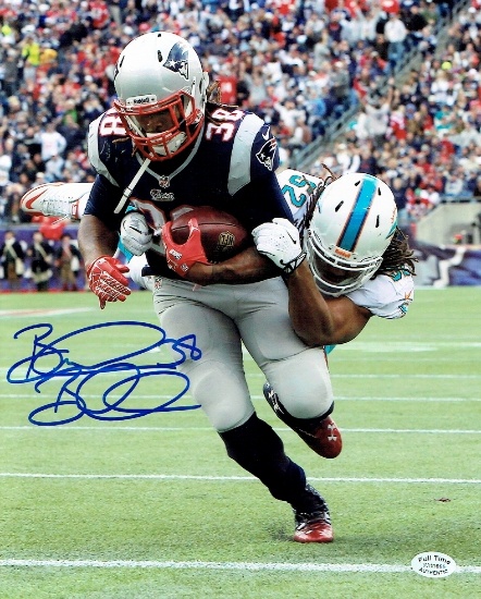 Brandon Bolden New England Patriots Autographed 8x10 Photo coa