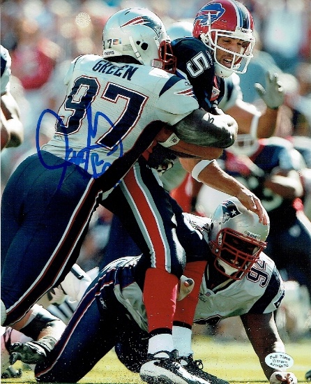 Jarvis Green New England Patriots Autographed 8x10 Photo coa