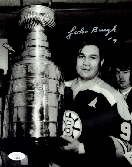 Johnny Bucyk Boston Bruins Autographed 8x10 Photo coa