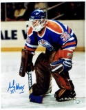 Andy Moog Edmonton Oilers Autographed 8x10 Photo coa