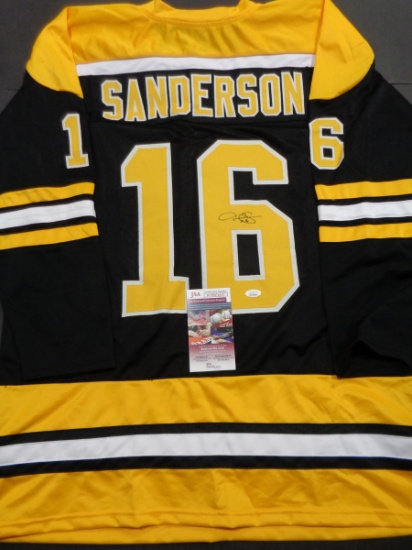 Derek Sanderson Boston Bruins Autographed Custom Black Hockey Jersey coa