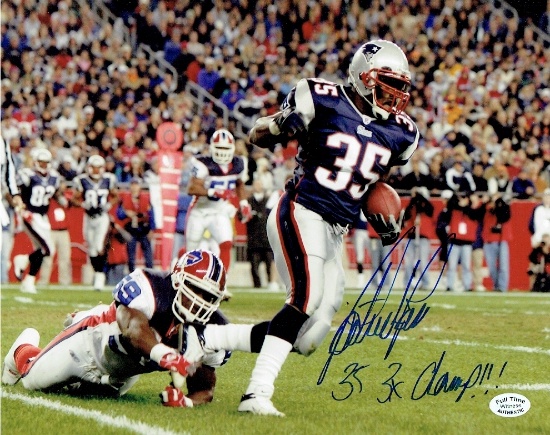 Patrick Pass New England Patriots Autographed & Inscribed 8x10 Photo coa