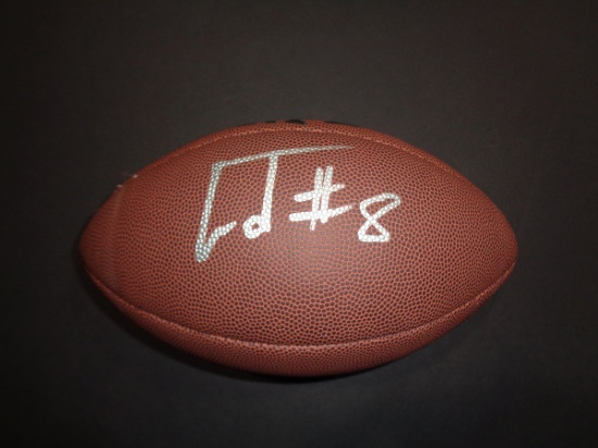 Lamar Jackson Baltimore Ravens Autographed Wilson Football coa