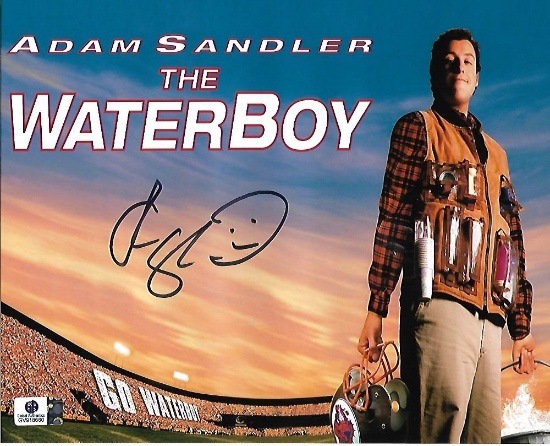 Adam Sandler Bobby Boucher The Waterboy Autographed 8x10 Photo coa