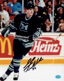 Glen Featherstone Hartford Whalers Autographed 8x10 Photo coa