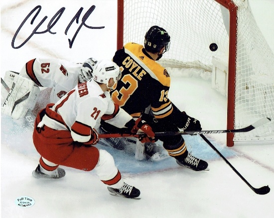 Charlie Coyle Boston Bruins Autographed 8x10 Photo coa