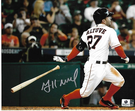 Jose Altuve Houston Astros Autographed 8x10 Photo coa