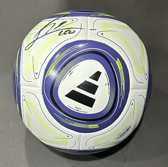 Lionel Messi Inter Miami CF Autographed Adidas Soccer Ball coa