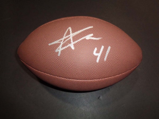 Alvin Kamara New Orleans Saints Autographed Wilson Football coa