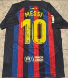 Lionel Messi F.C. Barcelona Autographed Nike Home Soccer Jersey coa