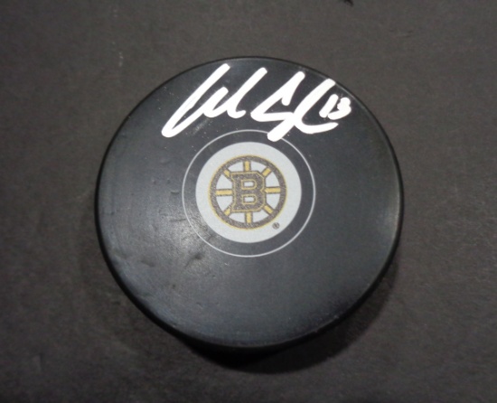 Charlie Coyle Boston Bruins Autographed Hockey Puck coa