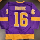 Marcel Dionne Los Angeles Kings Autographed & Incr Custom Hockey Jersey coa