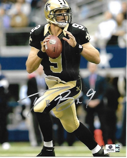 Drew Brees New Orleans Saints Autographed 8x10 Photo coa